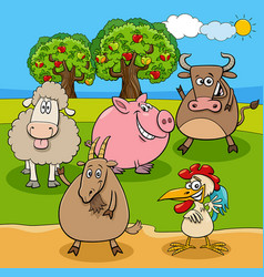 Goat farm animal cartoon Royalty Free Vector Image