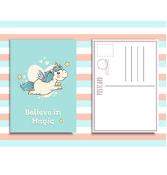 birthday unicorn invitation vector images over 630 postcard invitation template