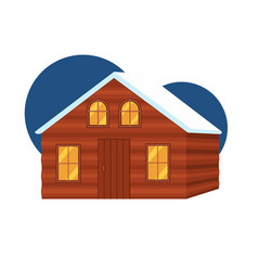 Cartoon Colorful Wooden Cabin