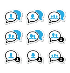 Business Meeting Communication Icons Set