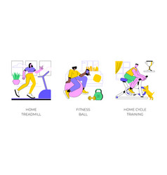 Home Gym Isolated Cartoon