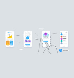 Set Of Search Document Demand Curve And Sale Tags