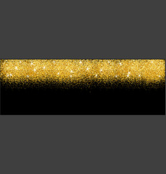 Card With Gold Glitter Background Shiny Sparkles