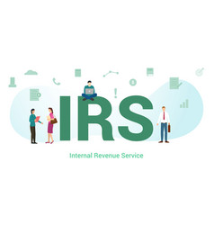 Irs Internal Revenue Service Concept With Big