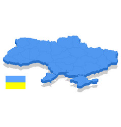 Isometric Ukraine Map Ukraine Is A Country