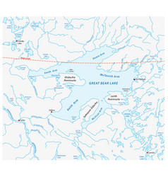 Map Great Bear Lake Canada