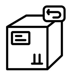 Return Policy Icon Outline Style