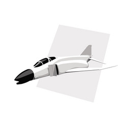 F-4 Phantom Ii Stylized Drawing A Vintage Jet