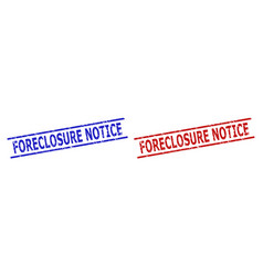 Foreclosure Notice Stamp Seals With Unclean