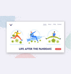 Life After Pandemic Landing Page Template