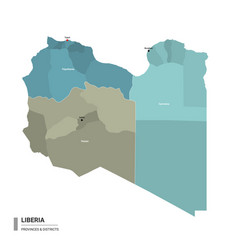 Libya Higt Detailed Map With Subdivisions