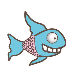 Fun Fish Carucature Icon