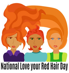 National Love Your Red Hair Day Idea For Poster