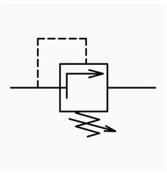 Pressure Relief Valve Symbol Icon