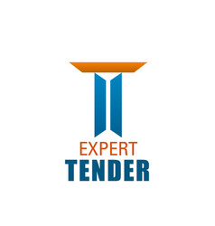 T Letter Icon For Expert Tender Company