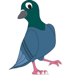 Cartoon Of A Cool And Funny Pigeon