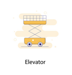 Elevator Icon Fill Outline With Background