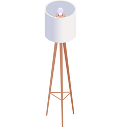 Floor Lamp Isometric Composition