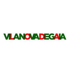 Vila Nova De Gaia In The Portugal Emblem