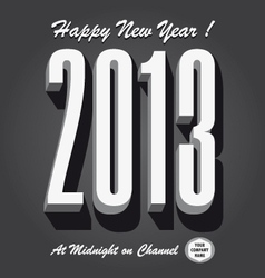 Happy New Year 2013 Retro