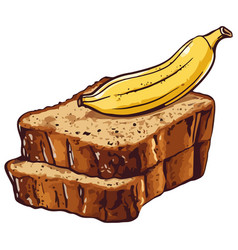 Banana Slice On Bread