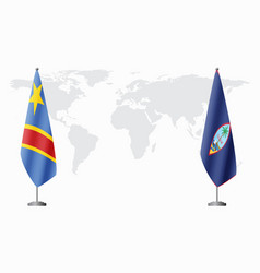 Democratic Republic Of Congo And Guam Flags