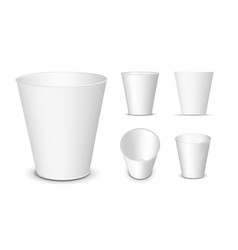 White Plastic Or Paper Glass