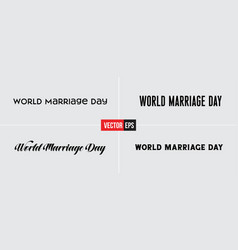 World Marrage Day