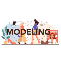 Modeling Typographic Header Man And Woman