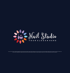 Nail Studio Logo Design With Unique Concept