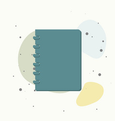 Notebook On Multicolored Background