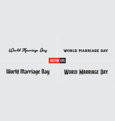 World Marrage Day