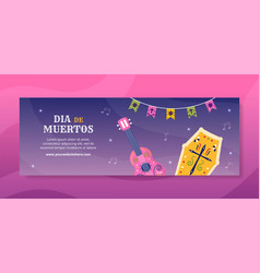 Dia De Los Muertos Or Day Of The Dead Banner