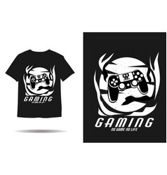 Broken Gaming Gear Silhouette T Shirt Design