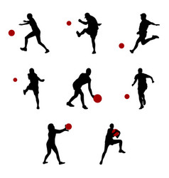 Kickball Silhouette Set