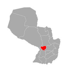 Map Cordillera In Paraguay