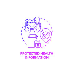 Protected Health Information Purple Gradient