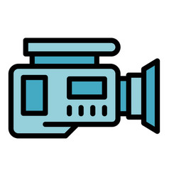 Video Cam Icon Flat