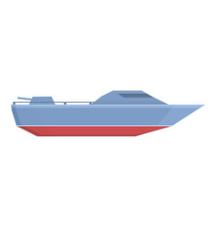 Water Warship Icon Cartoon Military Ship