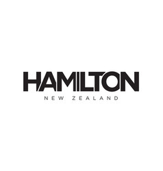 Hamilton In The New Zealand Emblem Design