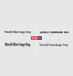 World Marrage Day