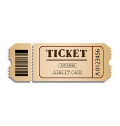 Entry Ticket To Old Vintage Style Admit