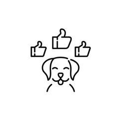 Happy Dog Approval Thumbs Ups Pixel Perfect