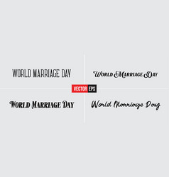 World Marrage Day