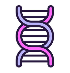 Bio Dna Icon Outline Genetic Lab