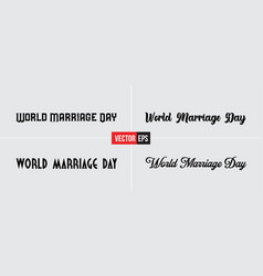 World Marrage Day