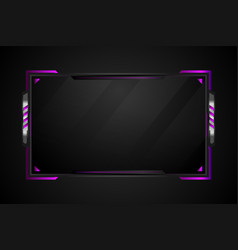 Abstract Purple And Grey Overlay Live Stream