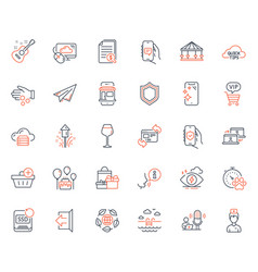 Business Icons Set Included Icon As Cloud