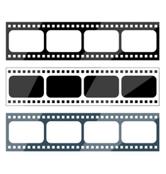 Set Movie Tape Icons Different Format