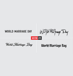 World Marrage Day